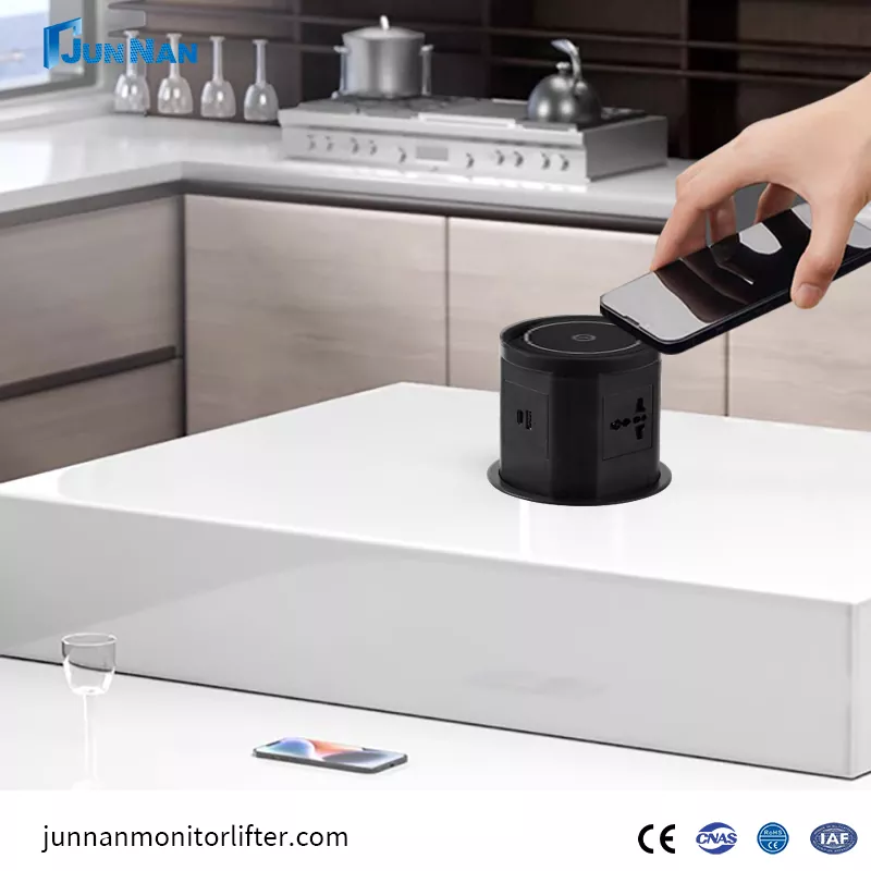Hidden verzonken kantoor tafelblad Power Outlet Conference Table Socket Socket met USB -poort