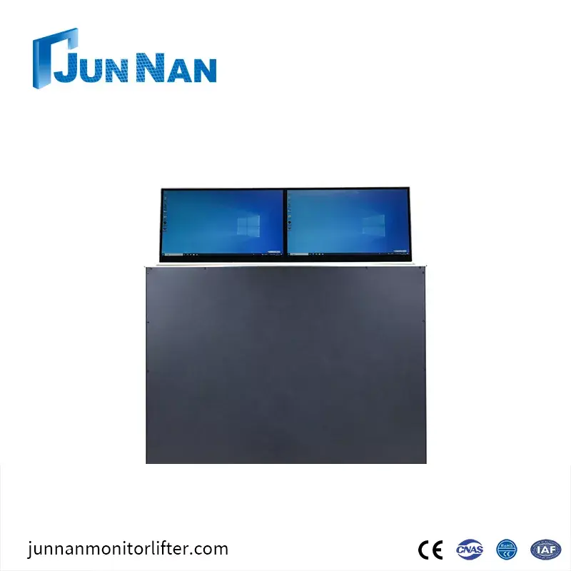 Gemotoriseerde dubbele LCD -monitorlift
